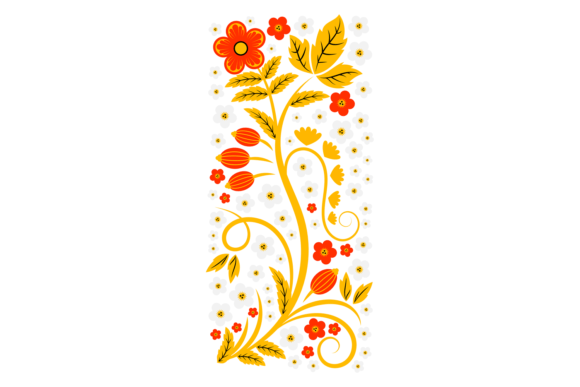 Decorative Floral Branch for Web and Editorial Design