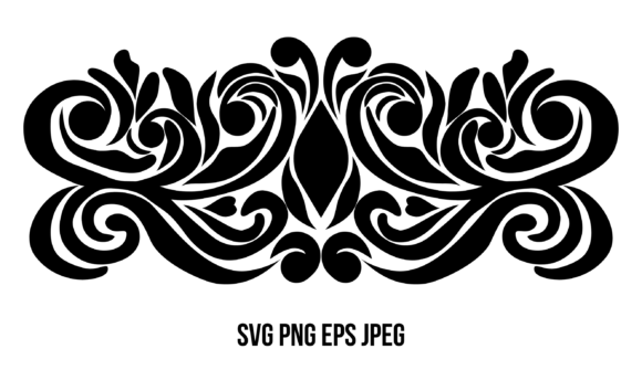Elegant Floral Ornament - A Versatile Graphic Design Asset
