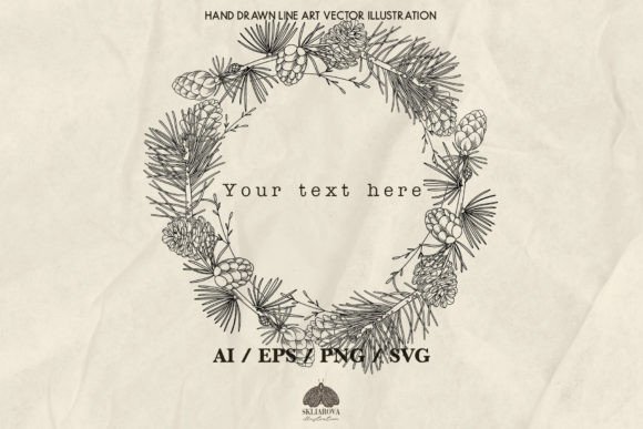 Fall Winter Floral Wreath Graphics for Blog and Website Use