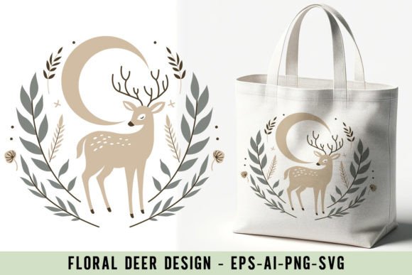 Floral Deer Design Review for Embroidery Projects