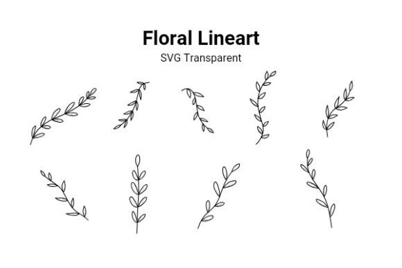 Floral Lineart Graphics for Handmade Creations