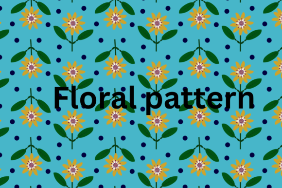 Floral Seamless Repeating Pattern for Branding and Packaging