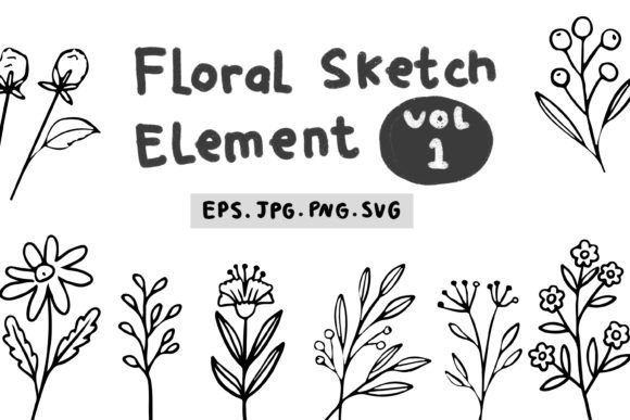 Floral Sketch Element Vol 01 Review