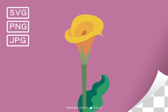 Funky Modern Floral SVG Calla Lily 4-2