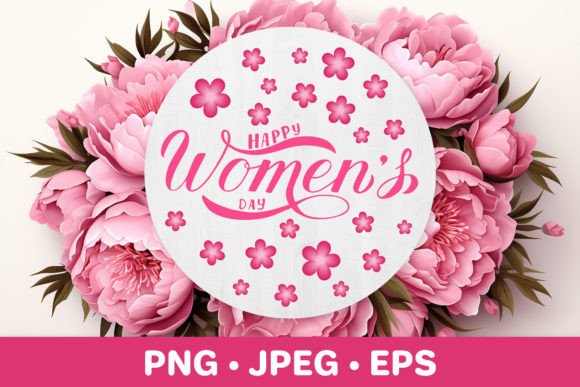 Happy Women’s Day Floral Sublimation Graphics