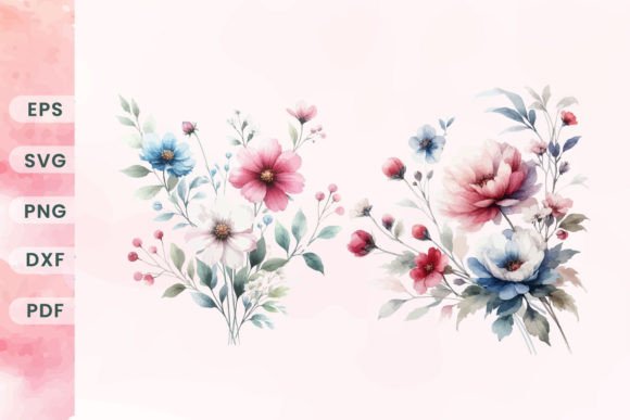 Watercolor Floral Bouquet Clipart Review