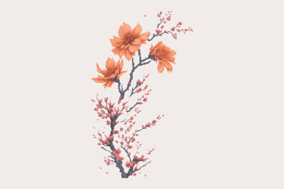 Watercolor Floral Bouquets Element for Graphics and Freebies