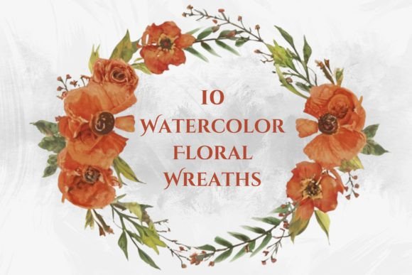 Watercolor Floral Clip Art Illustrations for Branding and Marketing