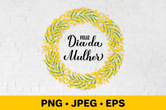 Women’s Day Floral Mimosa Graphics